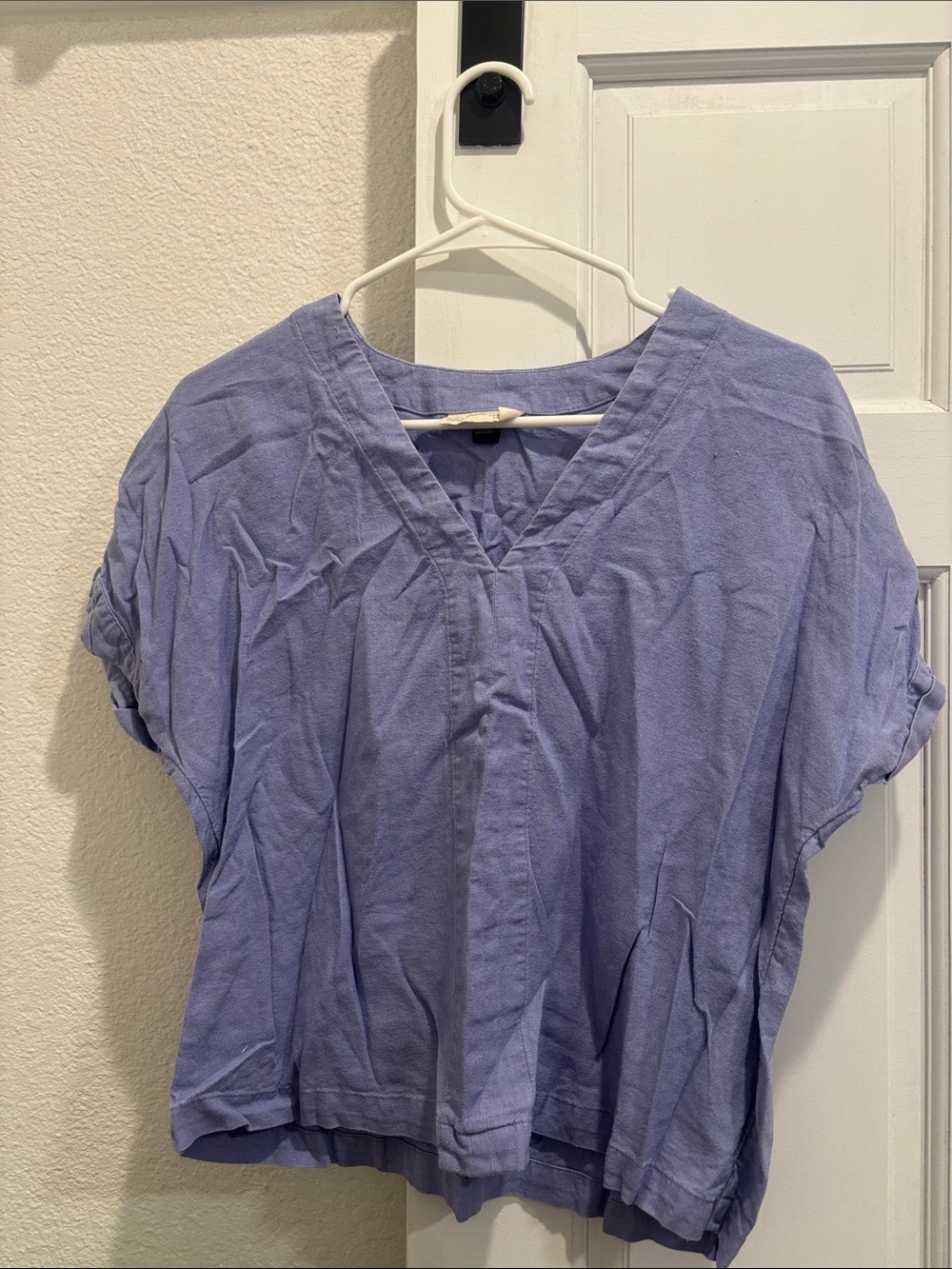Universal Thread Lavender V-Neck Boxy Tunic Top